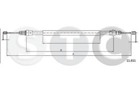 STC T482819 - CABLE FRENO 405 4WD DER