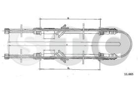 STC T483006 - CABLE FRENO R 12 L-TL-TS- R 15DERR