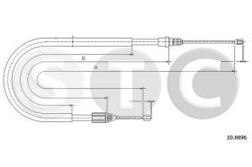 STC T483072 - CABLE FRENO MEGANE COACH 2,0 1DERR