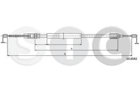 STC T483073 - CABLE FRENO TWINGO ALL  DER