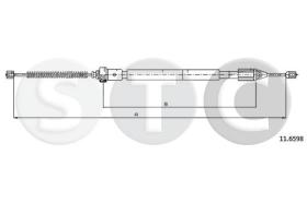 STC T483082 - CABLE FRENO CLIO 1,216V C/ABSDERR