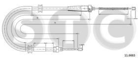 STC T483116 - REN FRE FUNE KANGOO(II)ALL FRENO RENAULT