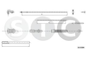 STC T483141 - CABLE ACELERADOR R 12 (1170/13