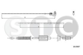 STC T483200 - CABLE ACELERADOR CLIO I - II A