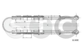 STC T483243 - CABLE FRENO MARBELLAALL TRAS