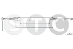 STC T483251 - CABLE FRENO IBIZA ALL (DISC BRDERR