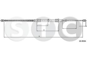 STC T483286 - CABLE FRENO OCTAVIA ALL DER