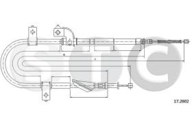 STC T483300 - CABLE FRENO IMPREZA ALL DER