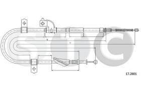 STC T483305 - CABLE FRENO FORESTERALL 2,0 SXIZQQ