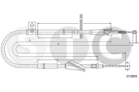 STC T483347 - CABLE FRENO ALTO ALL DER