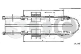 STC T483378 - CABLE FRENO HORIZON ALL TRAS