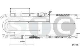STC T483436 - CABLE FRENO CAMRY SV20/21 1,8-IZQQ