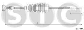 STC T483507 - CABLE FRENO COROLLA AE100/1-CE100-EE100/1   ANT.-F