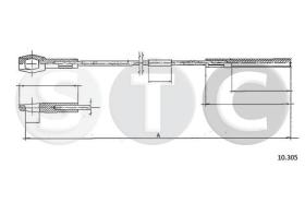 STC T483609 - CABLE EMBRAGUE 1500-1600 TYPE