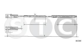STC T483612 - CABLE EMBRAGUE TRANSPORTER 1,6