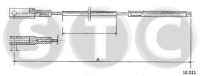 STC T483614 - CABLE EMBRAGUE TRANSPORTER  1,7 - 1,8