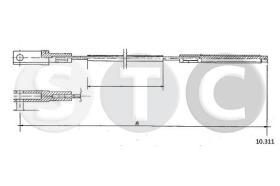 STC T483614 - CABLE EMBRAGUE TRANSPORTER  1,