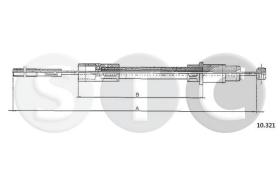 STC T483616 - CABLE EMBRAGUE TRANSPORTER  1,