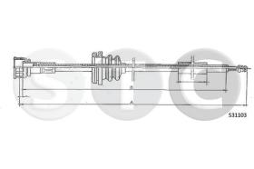 STC T483648 - CABLE CUENTAKILOMETROS TRANSPO