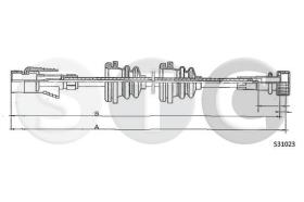 STC T483650 - CABLE CUENTAKILOMETROS GOLF 1,