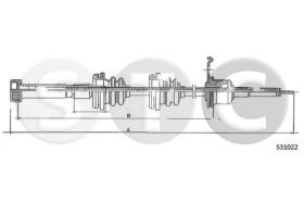 STC T483661 - CABLE CUENTAKILOMETROS GOLF LS