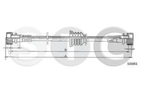 STC T483664 - CABLE CUENTAKILOMETROS 1300 MM