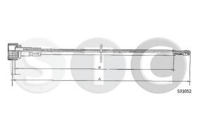 STC T483665 - CABLE CUENTAKILOMETROS 1300 MM