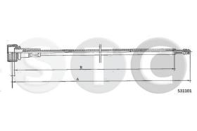 STC T483677 - CABLE CUENTAKILOMETROS TRANSPO