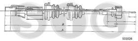 STC T483684 - CABLE CUENTAKILóMETROS GOLF ALL AUTOTRANS    MM.?1