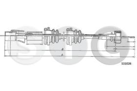 STC T483684 - CABLE CUENTAKILOMETROS GOLF AL