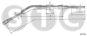 STC T483689 - CABLE FRENO 1200 KAFER