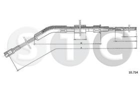 STC T483689 - CABLE FRENO 1200 KAFER DER