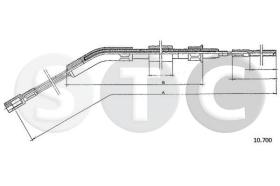 STC T483692 - CABLE FRENO 1200 KAFER DER
