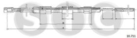 STC T483701 - CABLE FRENO TRANSPORTER   DX/SX-RH-LH