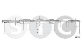 STC T483701 - CABLE FRENO TRANSPORTER  DER