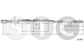 STC T483710 - CABLE FRENO TRANSPORTER 1,6 DXDERR