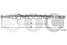 STC T483714 - CABLE FRENO PASSAT 5CYL ALL DER