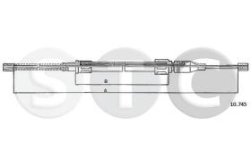 STC T483717 - CABLE FRENO POLO/DERBY DER