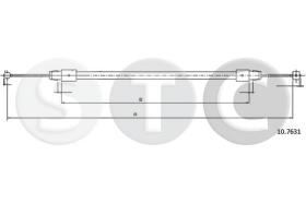 STC T483754 - CABLE FRENO TOUAREG ALL DEL