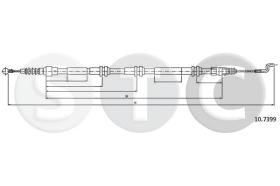 STC T483775 - CABLE FRENO TRANSPORTER T5 MODDERR