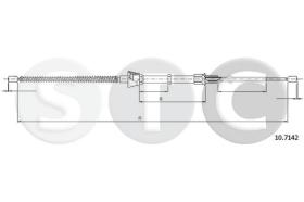 STC T483776 - CABLE FRENO UP ALL DER