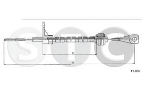 STC T483814 - CABLE ACELERADOR TRANSPORTER D
