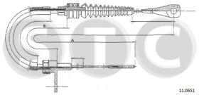 STC T483840 - CABLE ACELERADOR TRANSPORTER