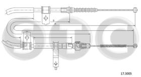 STC T483868 - CABLE FRENO FEROZA 1,6 EL11 4WD   SX-LH