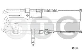 STC T483868 - CABLE FRENO FEROZA 1,6 EL11 4WIZQQ