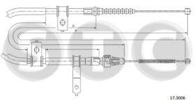 STC T483869 - CABLE FRENO FEROZA 1,6 EL11 4WD   DX-RH