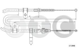 STC T483869 - CABLE FRENO FEROZA 1,6 EL11 4WDERR