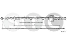 STC T483920 - CABLE FRENO JEEP CHEROKEE  DXDERR