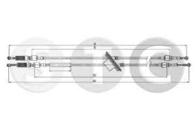 STC T481161 - CABLE CAMBIO DOBLO' ALL 1,2-1,