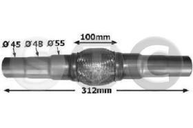 STC T402045 - FLEXIBLE ESCAPE 312MM